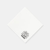 信仰のある幸せな生活 – 箴言 15:15 アート スタンダードカクテルナプキン (角)