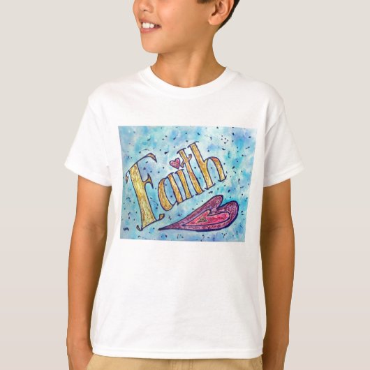 信仰のやる気を起こさせる言葉のシャ感動的ツ Tシャツ (正面)