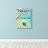 信仰のウォールアートキャンバスで歩く キャンバスプリント (インサイチュ (ウッドフロア))