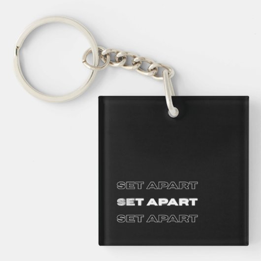 信仰のキーチェーン - Set Apart Christian キーホルダー (正面)