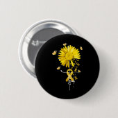 信仰のクロスTシャツ キリスト教 小児がん啓発 缶バッジ (正面&裏面)