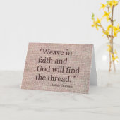 信仰のグリーティング感動的カードを織る カード (黄色い花)