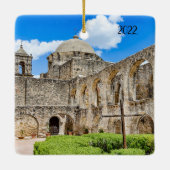 信仰のサイン、ミッション・サンノゼ3 セラミックオーナメント (裏面)