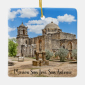 信仰のサイン、ミッション・サンノゼ3 セラミックオーナメント (正面)