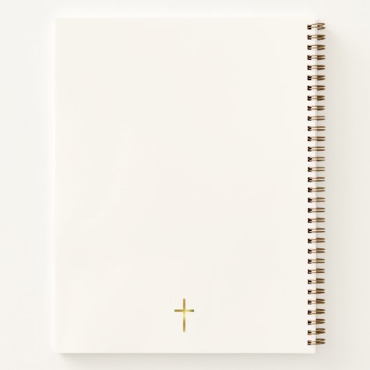 信仰のスパイラル手帳を歩く ノートブック (裏面)