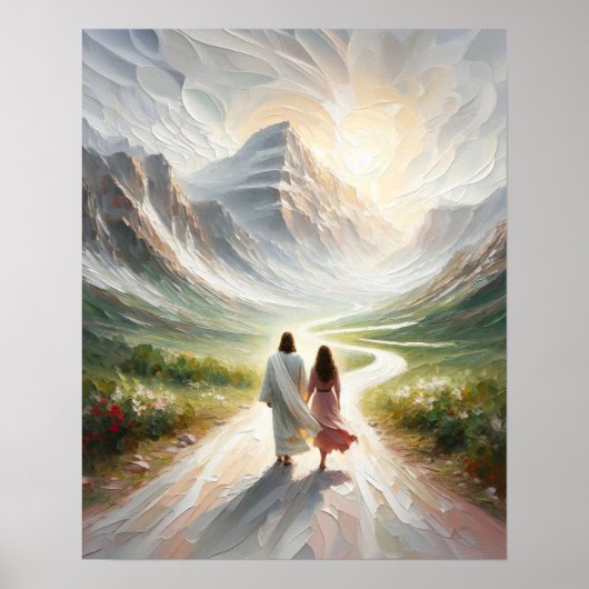 信仰のテスト，クリスチャンモダンアート，イエス・クリス ポスター (正面)