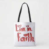 信仰のトートバッグで生きる。 トートバッグ (正面)