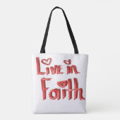 信仰のトートバッグで生きる。 トートバッグ (裏面)