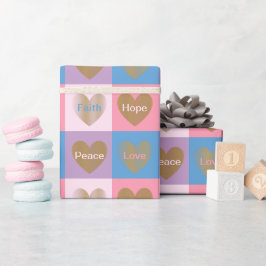 信仰のハートラブホープ平和 ラッピングペーパー