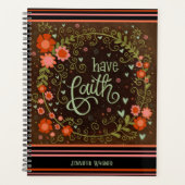 信仰のフローラがモダン明るい気分になる プランナー手帳 (正面)