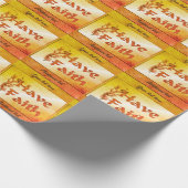 信仰のフローラツリーを感動的持つ ラッピングペーパー (角)