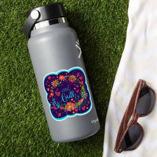 信仰のフローラトレンディーおもしろいのインスピレーションステッカー シール