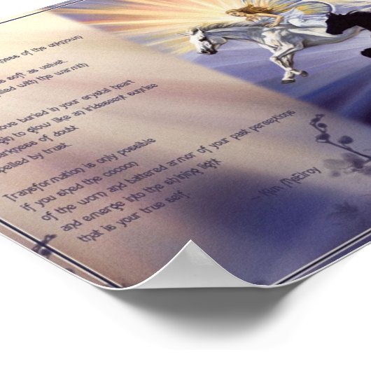 信仰のポスターの飛び感動的出し ポスター (角)