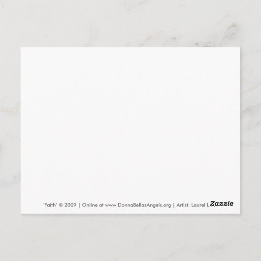 信仰のポストカード(ホワイトエッジ) ポストカード (裏面)