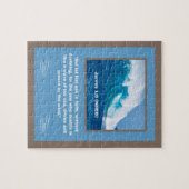 信仰のメッセージ – 聖書の聖句 – ヤコブ1:6 - 8 x 10 - ジグソーパズル (横)