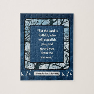 信仰のメッセージ – 聖書の聖句 – 2テサロニケ3:3 ジグソーパズル
