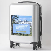 信仰のメッセージ – 聖書 – 1テモテ1-12 – ビニール シール (スーツケース)