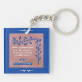 信仰のメッセージ – 1コリント16:13-14 – アクリル キーホルダー (裏面)