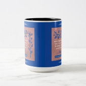 信仰のメッセージ – 1コリント16:13-14 - ツートーンマグカップ (中央)