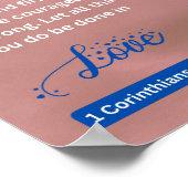 信仰のメッセージ – 1コリント16:13-14 - 8 x 10 ポスター (角)