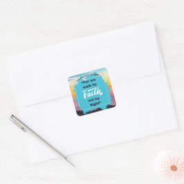 信仰のメッセージ – 2コリント – 正方形のシール スクエアシール