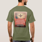 信仰のメッセージ – Hebrews 11-1 Short Slv Army Green Tシャツ (裏面)