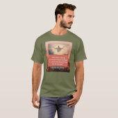 信仰のメッセージ – Hebrews 11-1 Short Slv Army Green Tシャツ (正面フル)