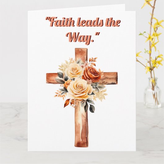 信仰のリード カード (黄色い花)