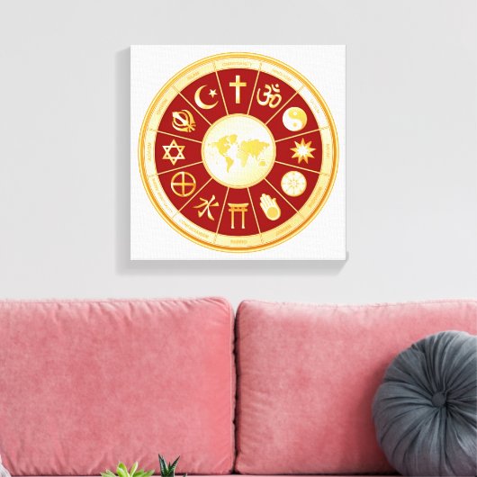 信仰の世界キャンバスアート キャンバスプリント (インサイチュ (リビング))