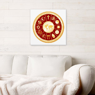 信仰の世界キャンバスアート キャンバスプリント