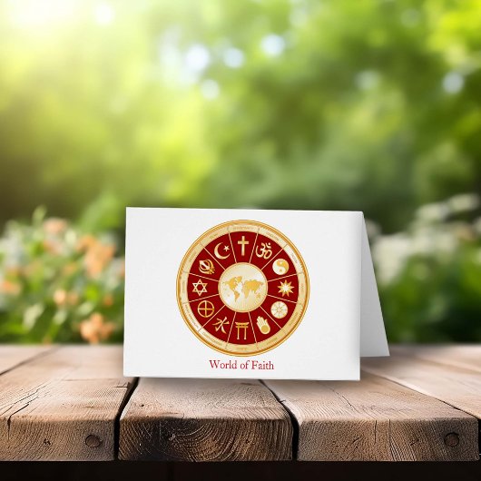 信仰の世界グリーティングカード