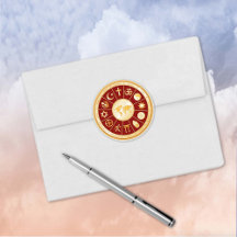 信仰の世界ラウンドステッカー