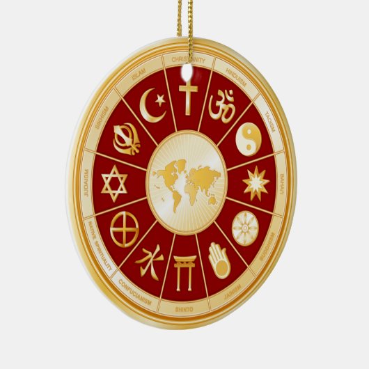 信仰の世界 セラミックオーナメント (右)