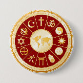 信仰の世界 缶バッジ (正面)