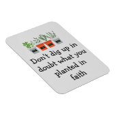 信仰の中で何を植えたのか疑う必要はない マグネット (右側)