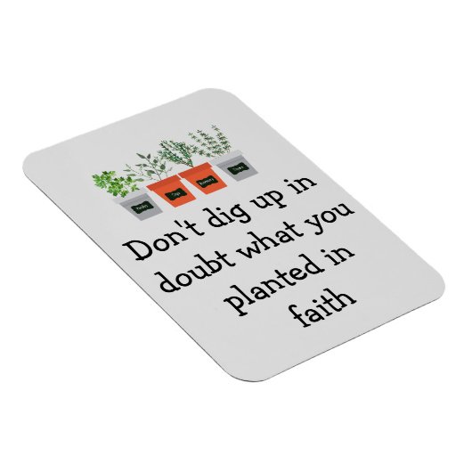 信仰の中で何を植えたのか疑う必要はない マグネット (右側)