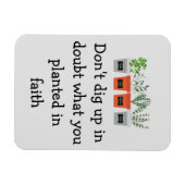 信仰の中で何を植えたのか疑う必要はない マグネット (横)