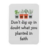 信仰の中で何を植えたのか疑う必要はない マグネット (縦)