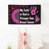信仰の乳がん生存者のバナーアイディア 横断幕 (インサイチュ)