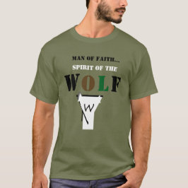 信仰の人...ウルフの精神のシャツ Tシャツ