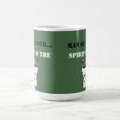 信仰の人...ウルフの精神Tシャツ コーヒーマグカップ (中央)