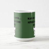 信仰の人...ウルフの精神Tシャツ コーヒーマグカップ (中央)