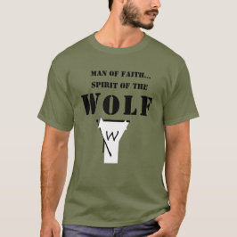 信仰の人...ウルフの精神Tシャツ Tシャツ