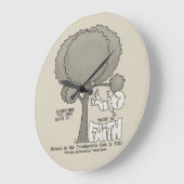 信仰の信任 ラージ壁時計 (傾斜)