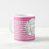 信仰の働きを見る – バラ コーヒーマグカップ (正面左)