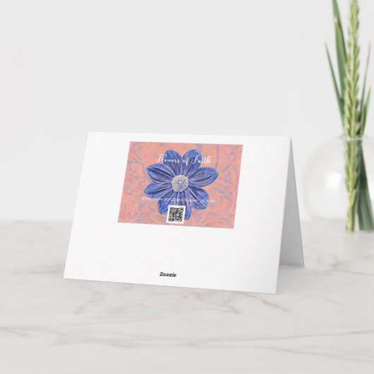 信仰の共感カードオレンジフラワーミム カード (裏面)