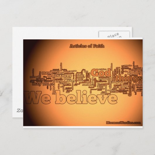 信仰の具が悪くなる ポストカード (正面/裏面)