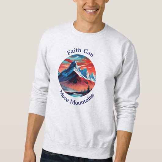 信仰の力を受け入れるスウェットシャツ スウェットシャツ (正面)