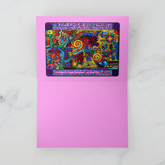 信仰の力ラ・フエルザ・デ・ラ・フェ・ハロー カード (内部)