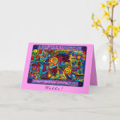 信仰の力ラ・フエルザ・デ・ラ・フェ・ハロー カード (黄色い花)